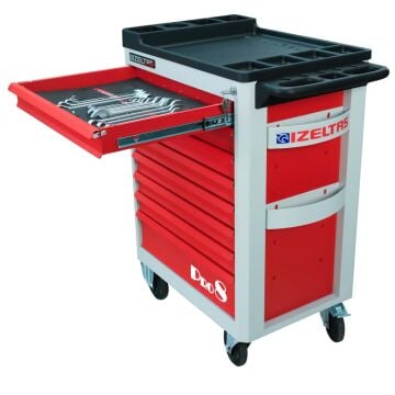 İzeltaş Pro Serisi Takım Dolabı 8 Çekmeceli - Dolu (206 Parça)