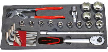 İzeltaş Mekanikçi Takım Çantası 5 Gözlü (62 Parça)
