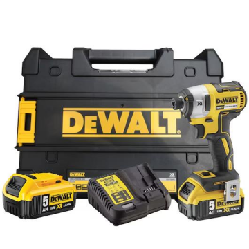 Dewalt DCF887P2 18Volt/5.0Ah Li-ion Çift Akülü Kömürsüz Profesyonel Darbeli Tornavida