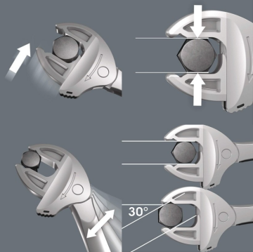 Wera 6004 13-16mm Joker M Kendinden ayarlı Kurbağacık Anahtar