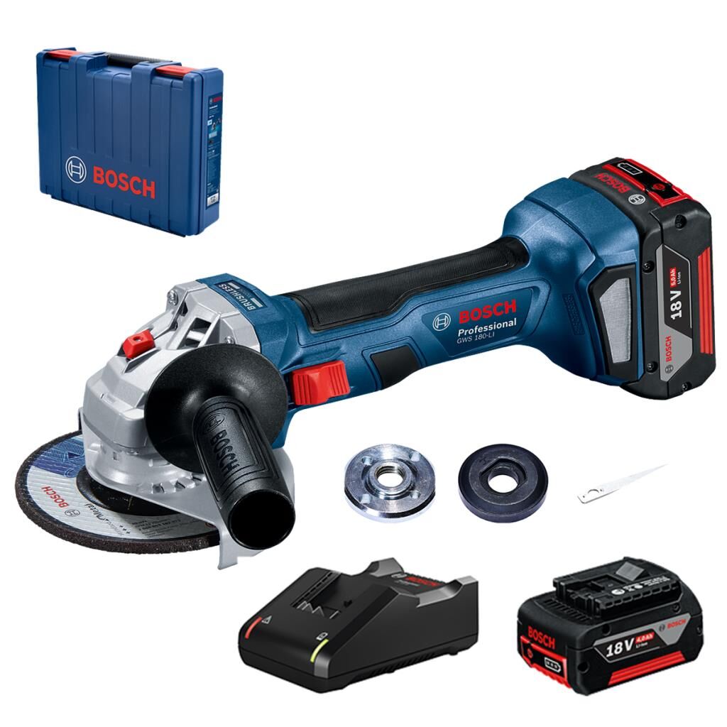 Bosch GDX 180-LI + GWS 180-LI 2'li Somun Sıkma ve Taşlama Set