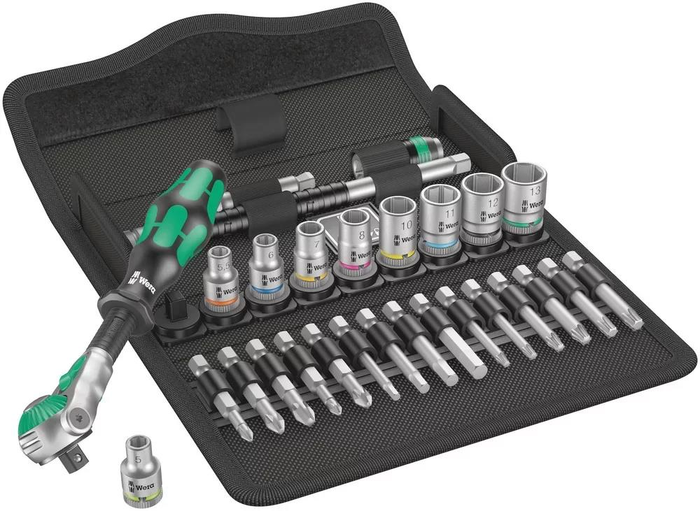 Wera 8100 SA 6 Zyklop Speed Cırcır Seti, 1/4” bağlantı, Metrik