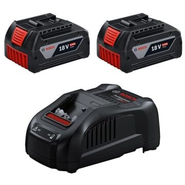 Bosch GAL 1880 CV Şarj Cihazı + 2 x GBA 18 V 5 Ah Yedek Akü