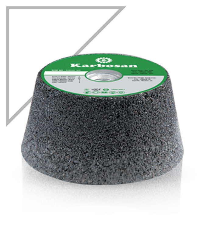 Karbosan Konik Çanak Taşlama Taşı 125 x 50 x M14