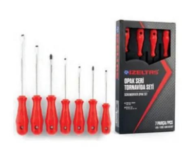 İzeltaş 4300 Opak Seri Tornavida Seti 7 Parça