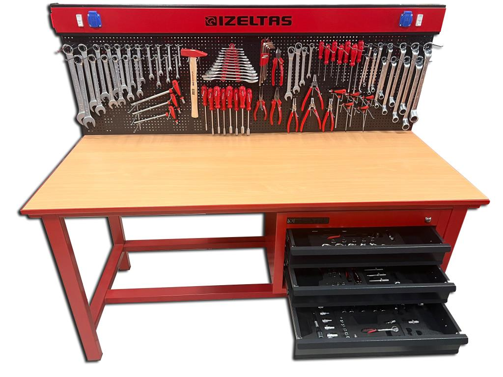 İzeltaş 197 Parça Panolu Takım Tezgahı