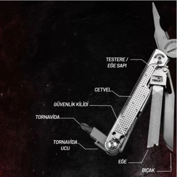 İzeltaş Multi Tool Pro 15 Fonksiyonlu Çok Amaçlı Çakı