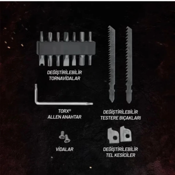 İzeltaş Multi Tool Pro 15 Fonksiyonlu Çok Amaçlı Çakı