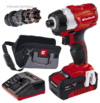 Einhell 4510035 TE-CI 18 Li BL Kit Akülü Darbeli Vidalama