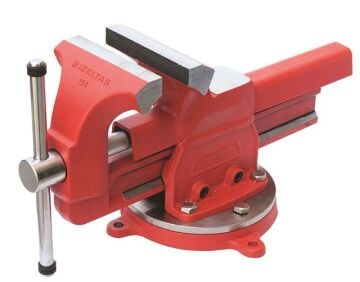 İzeltaş Dövme Çelik Mengene (Döner Tabla Dahil) 125 Mm 7400000125