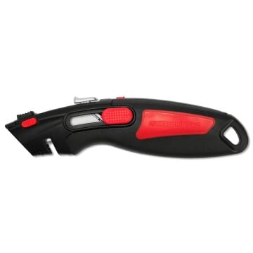 İzeltaş Pro Güvenlikli Otomatik Kitlemeli Trapez Maket Bıçağı (2 Yedek Bıçaklı)