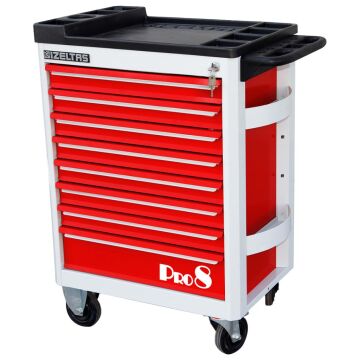 İzeltaş Pro Serisi Takım Dolabı 8 Çekmeceli - Dolu (206 Parça)