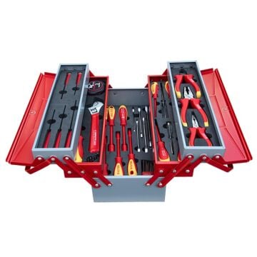 İzeltaş Elektrikçi Takım Çantası 5 Gözlü (45 Parça)
