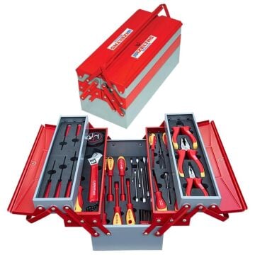 İzeltaş Elektrikçi Takım Çantası 5 Gözlü (45 Parça)