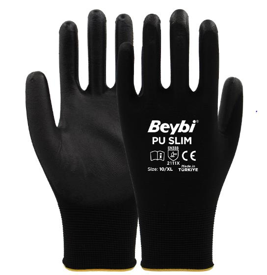 Beybi Pu Slim Poliüretan Kaplı Polyester Örme Eldiven