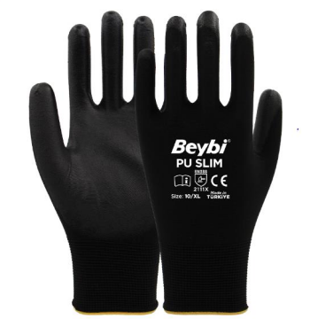 Beybi Pu Slim Poliüretan Kaplı Polyester Örme Eldiven