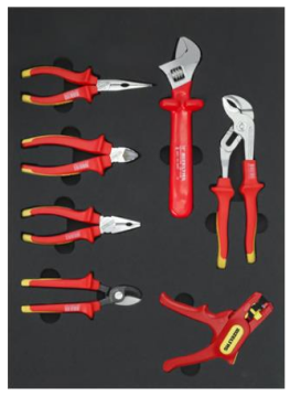 İzeltaş Elektro Serisi Takım Dolabı 7 Çekmeceli - Dolu (93 Parça)