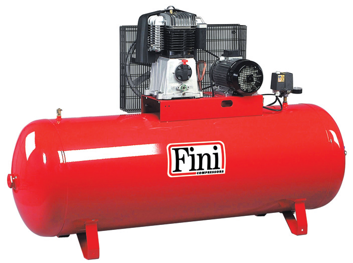 Fini BK119 500 F Kasnaklı Yağlı Kompresör 500 Lt.
