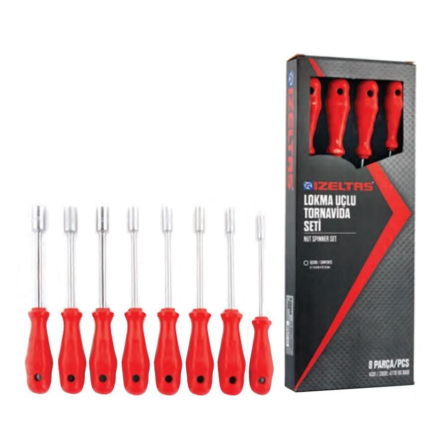 İzeltaş 4770 Lokma Uçlu Tornavida Seti 8 Parça