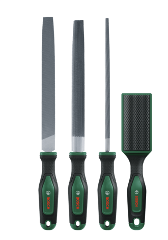 Bosch 200 mm/8'' fırçalı 4 parçalı törpü seti