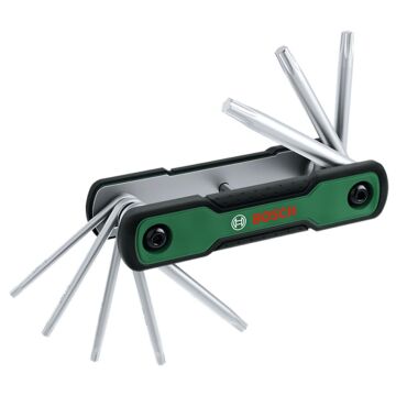 BOSCH 1600A039L8 katlanabilir Torx anahtar seti 8'i 1 arada