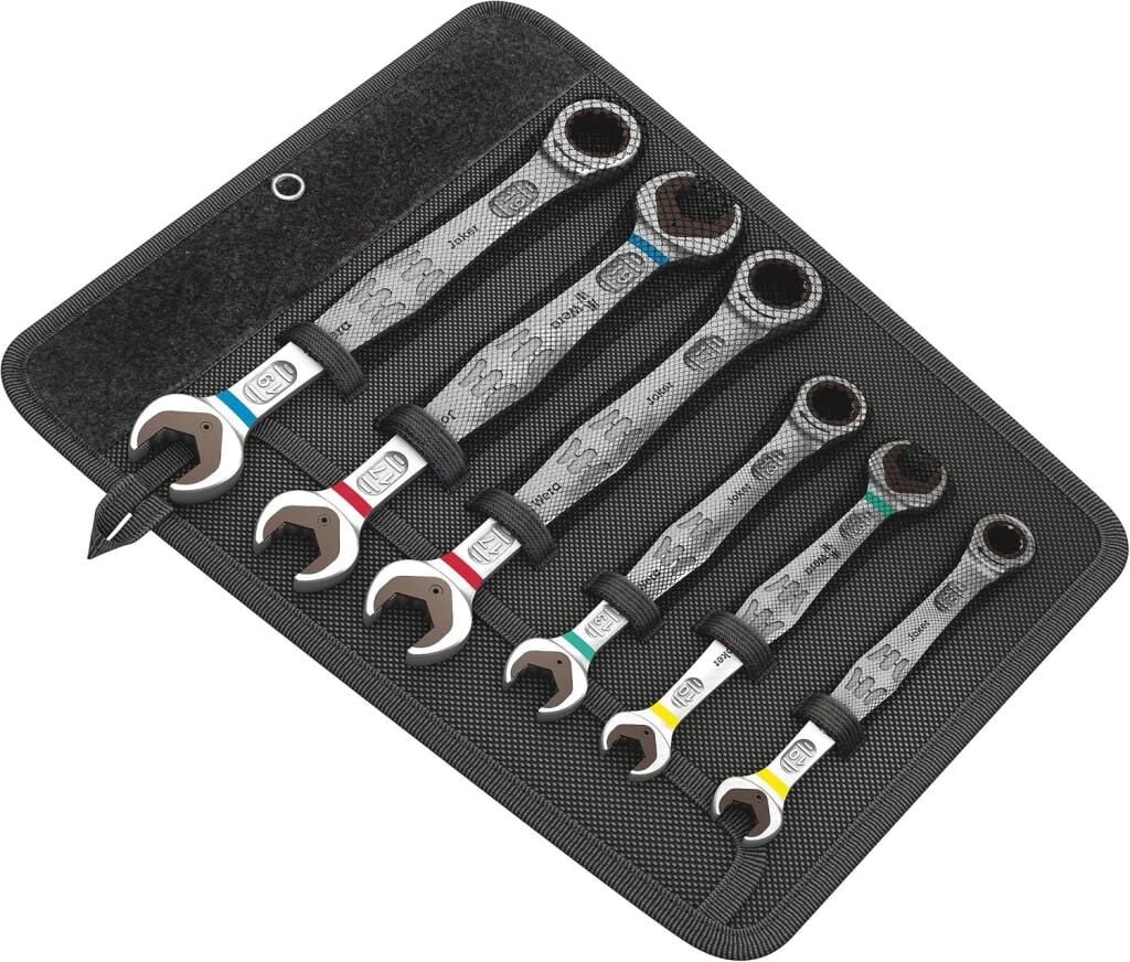 Wera 6000/6002 Joker Cırcır Kombine Anahtar/Açık Ağız Anahtar Seti,