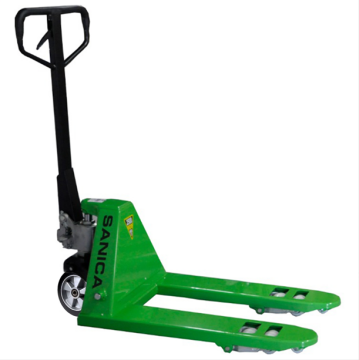 Sanica 2500kg Kapasiteli 800mm Kauçuk Tekerlekli Manuel Transpalet