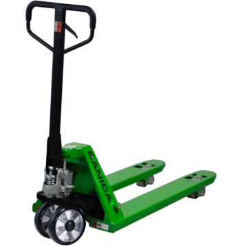 Sanica 2500kg Kapasiteli 2000mm Kauçuk Tekerlekli Manuel Transpalet
