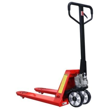 Sanica 3000kg Kapasiteli 2000mm Kauçuk Tekerlekli Manuel Transpalet