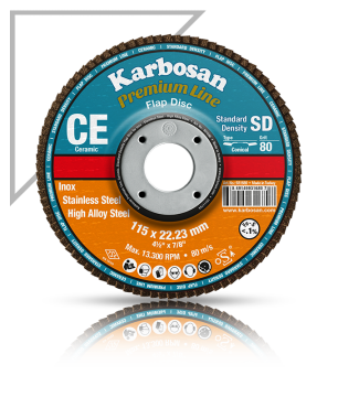 Karbosan Seramik Flap Disk 180 x 22.23