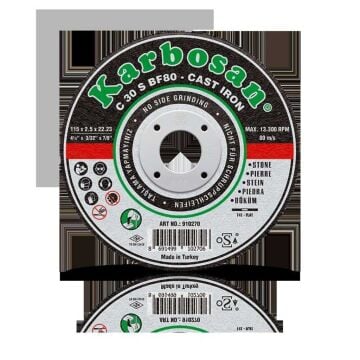 Karbosan Bombeli Döküm Kesme Diski 180 x 3.0 x 22.23