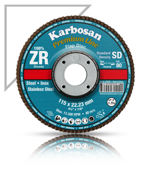 Karbosan Zirkonyum Flap Disk 125 x 22.23