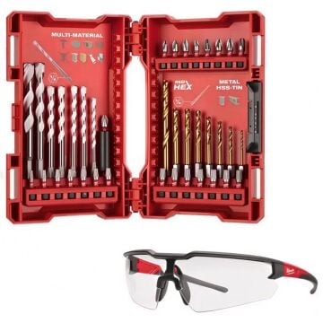 Milwaukee Perfect Match Shockwave No:2 Gözlük Hediyeli Vidalama ve Delme Seti