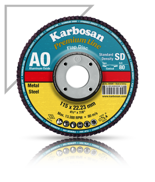 Karbosan Alüminyum Oksit Flap Disk 180 x 22.23