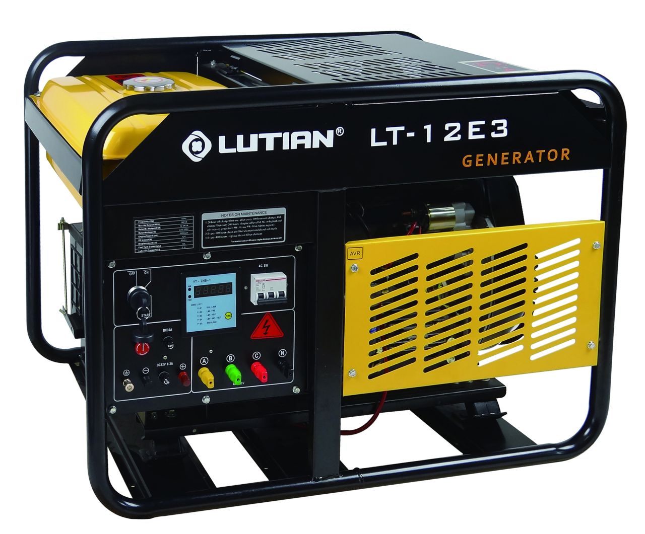 Lutian LT12E3 Akülü Dizel Jeneratör 380V-10kVA
