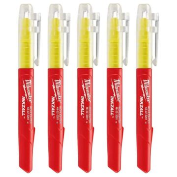 Milwaukee 48223201 Marker Kalem-Sarı 5 Adet