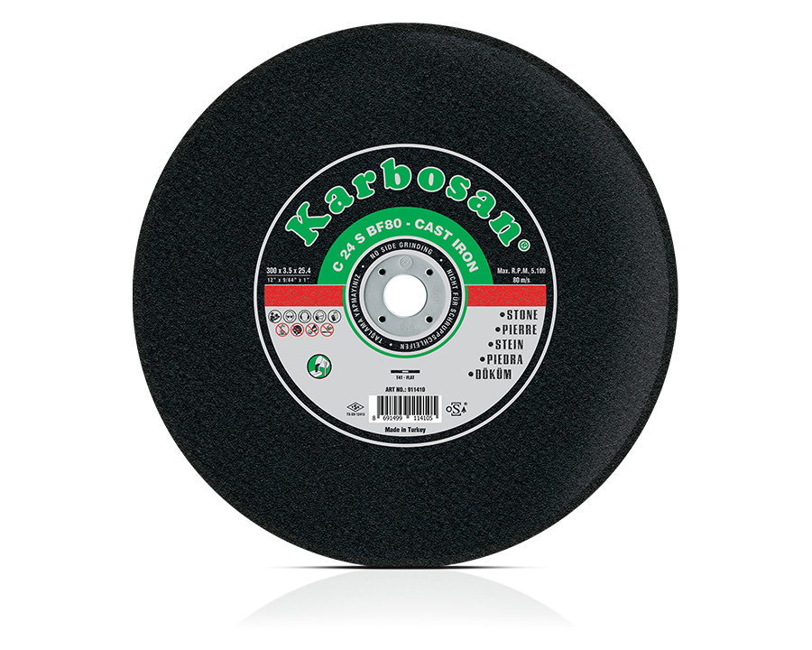 Karbosan Döküm Sabit Tezgah Kesme Diski 300 x 3.0 x 30