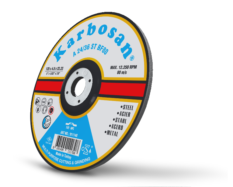 Karbosan Metal Kesme / Taşlama Diski	115 x 4.0 x 22.23