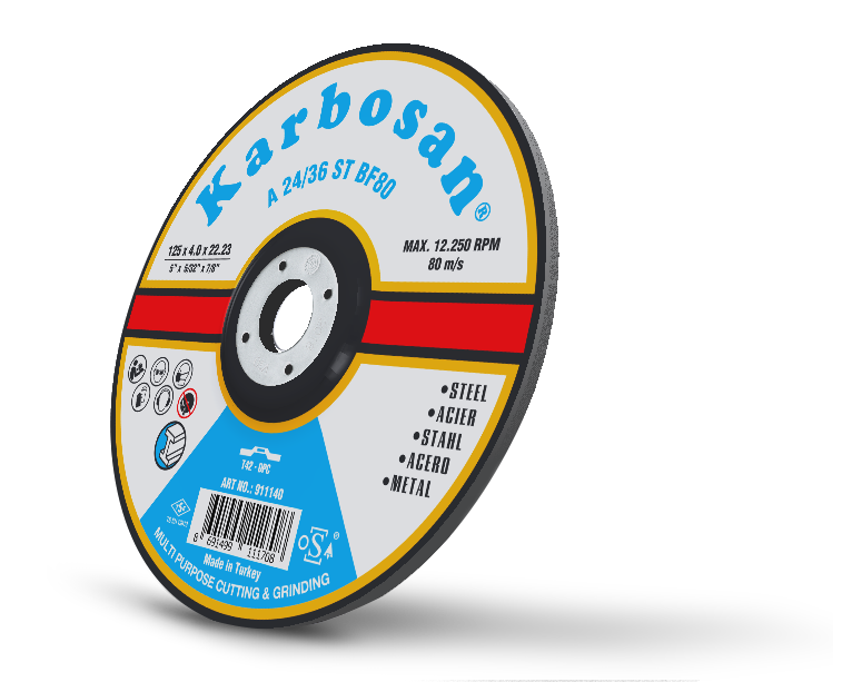 Karbosan Metal Kesme / Taşlama Diski	115 x 4.0 x 22.23