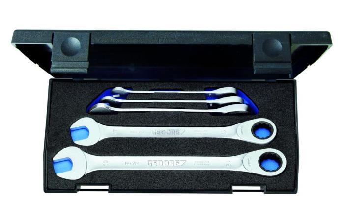 Gedore Kombine Cırcır Anahtar Seti 5 Parça 8-19 mm
