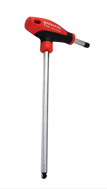 İzeltaş T Tipi Yuvarlak Başlı Allen Anahtarı 10MM (4921220100)