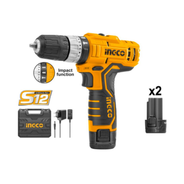 İngco CIDLI1232E Li-ion Akülü Darbeli Matkap 10 MM 12V 1.5Ah