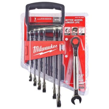 Milwaukee Kombine Anahtar Seti Cırcırlı 7 Parça
