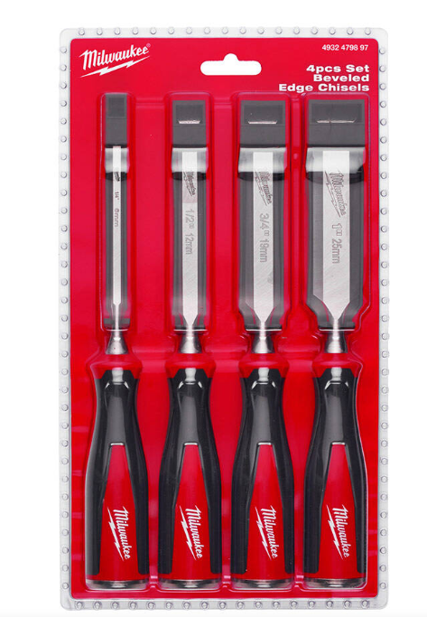 Milwaukee 4932479897 4 Parça İskarpela Seti (6-12-19-25 mm)