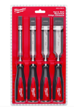 Milwaukee 4932479897 4 Parça İskarpela Seti (6-12-19-25 mm)