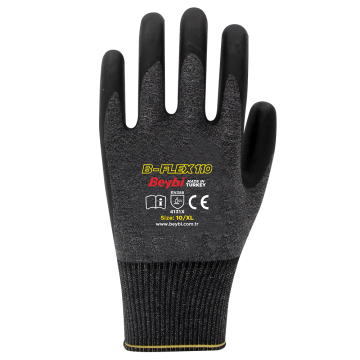 Beybi B-FLEX 110 Nitril Kaplı Likralı Örme Eldiven 7