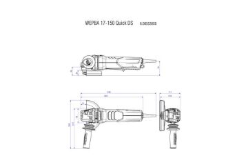Metabo WEPBA 19-150 Q DS M-Brush Avuç Taşlama