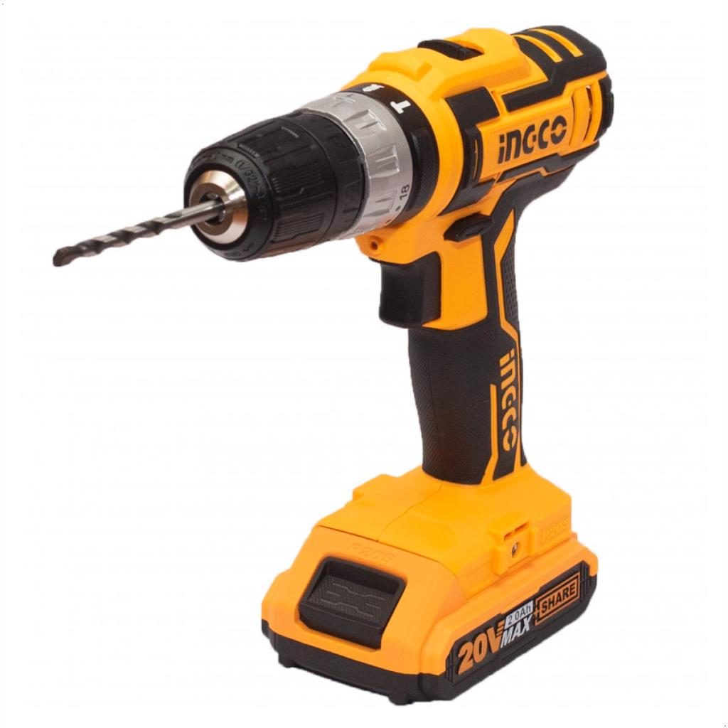 İngco CIDLI200215 Li-ion Akülü Darbeli Matkap 10 MM 20V 2.0Ah