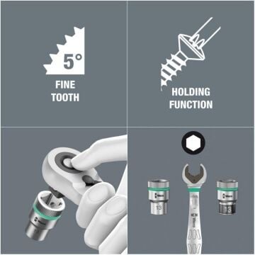 Wera 8006 SC 1 Zyklop Hybrid Cırcır Seti