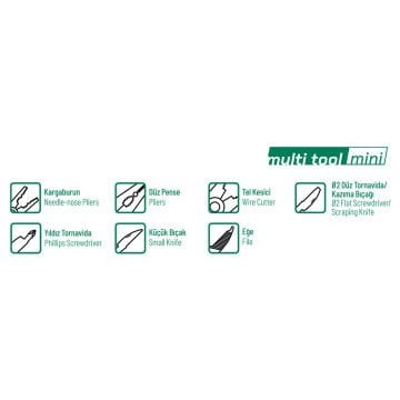 ELTA MİNİ 75MM MULTİ TOOL 7 FONKSİYONLU